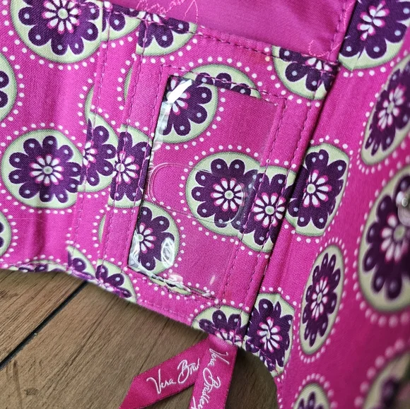 Vera Bradley "Frannie" bag and matching wallet in "Very Berry Paisley" print - Picture 13 of 13